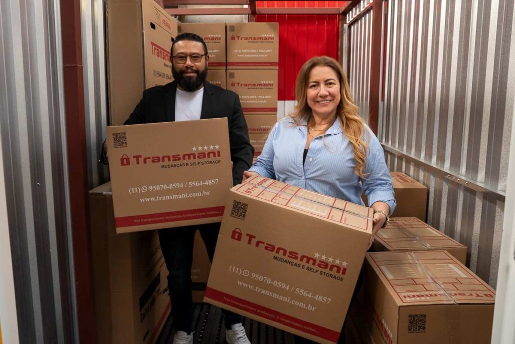 6. Como a Transmani ajuda a calcular o espaço certo Na Transmani, o cálculo do tamanho ideal de box começa com um levantamento dos itens que